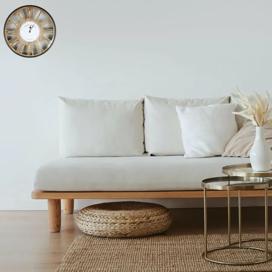 Urban Living Wandklok Grand Central - Open - D40 cm - hout
