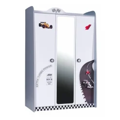 Leen Bakker V Power kledingkast auto Wit