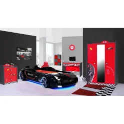 Leen Bakker V Power kledingkast auto Rood