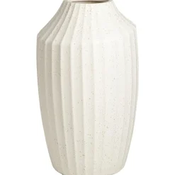Leen Bakker Vaas Anna - off-white - polyresin - 38xØ22,5 cm