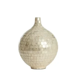 Light & Living Vaas Elorza - Crème - Ø28cm
