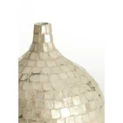Light & Living Vaas Elorza - Crème - Ø28cm