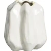 Vazen-Leen Bakker Vaas Fleurie - off-white - stoneware - 16,5x14,5x16,2 cm