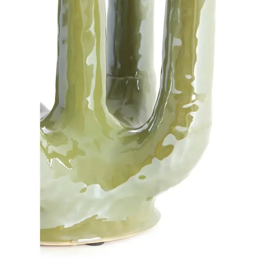 Vazen-Light & Living Vaas Leonjo - Groen - 22x16,5x30cm