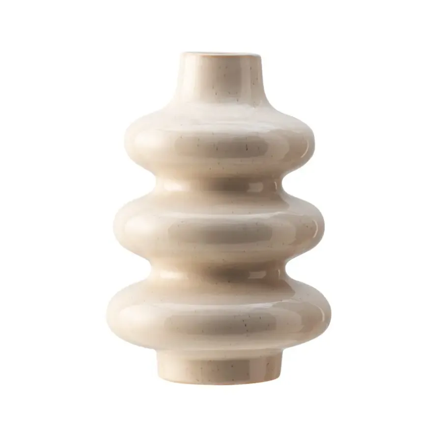 Vazen-Leen Bakker Vaas Liz - naturel - 24xØ16 cm