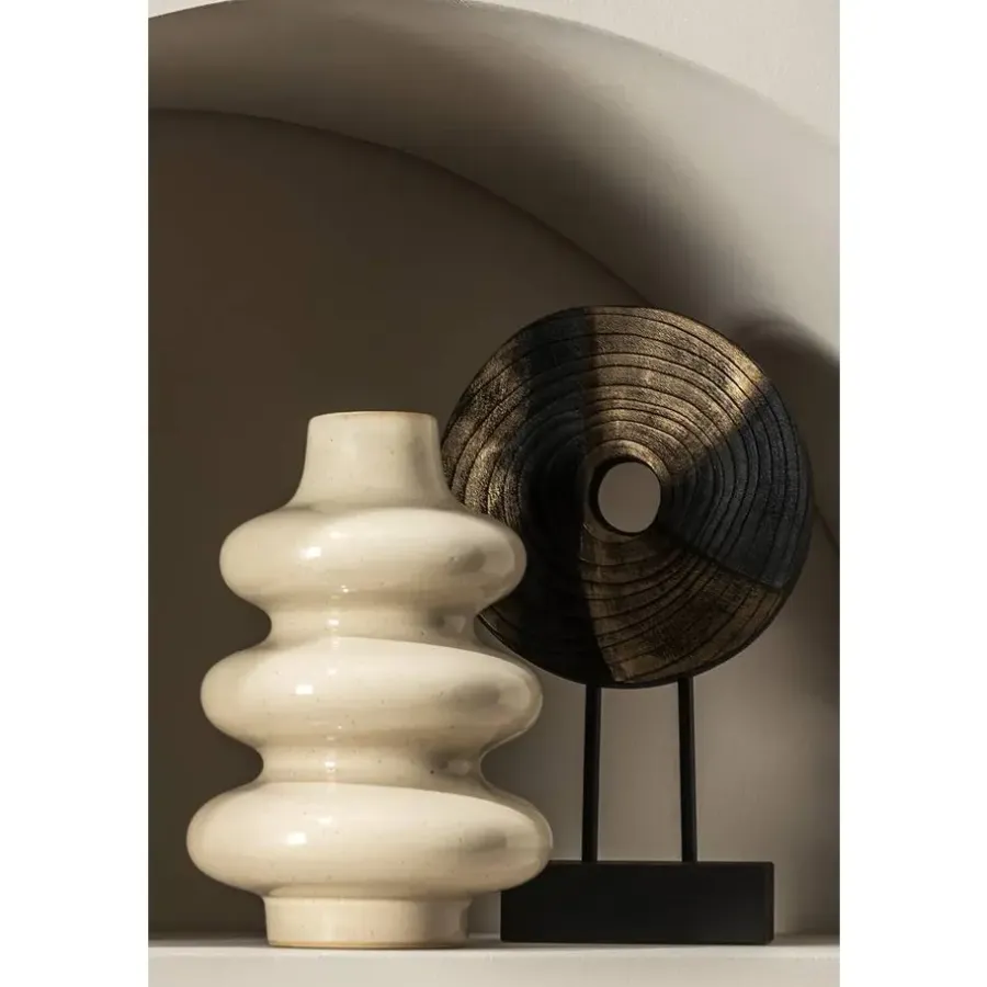 Vazen-Leen Bakker Vaas Liz - naturel - 24xØ16 cm