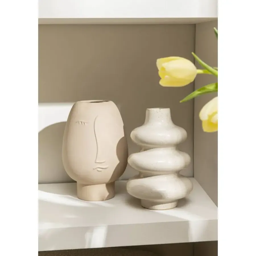 Vazen-Leen Bakker Vaas Liz - naturel - 24xØ16 cm