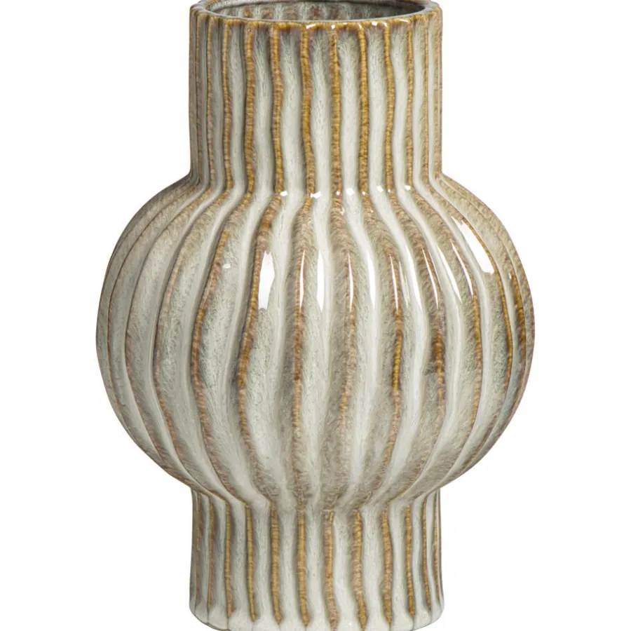 Vazen-Leen Bakker Vaas Oli - naturel - keramiek - 25xØ17,5 cm