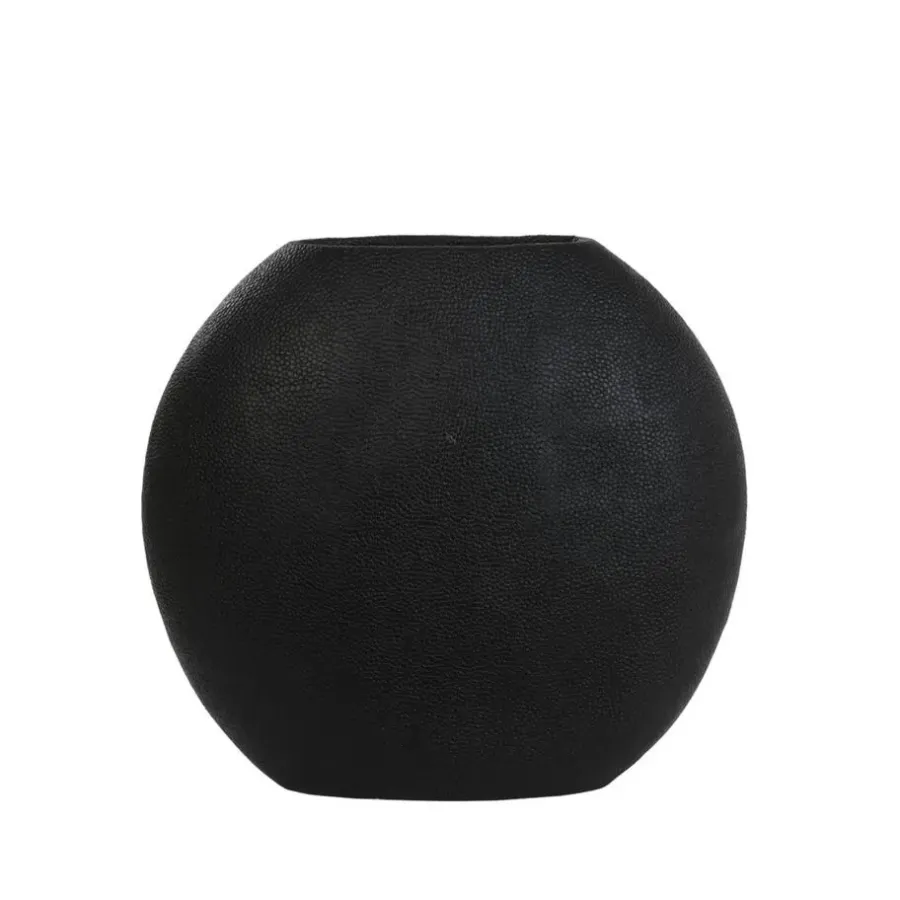Light & Living Vaas Rayskin - Zwart - 49.5x20x45cm