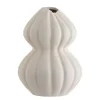 Leen Bakker Vaas Sereen - off-white - keramiek - 26xØ18,5 cm