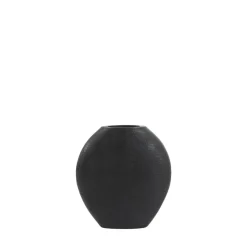 Vazen-Light & Living Vaas Skeld - Zwart - 29,5x8x31,5cm