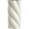 Vazen-Leen Bakker Vaas Twist - off-white - 29,8xØ14,2 cm