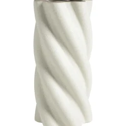 Vazen-Leen Bakker Vaas Twist - off-white - 29,8xØ14,2 cm
