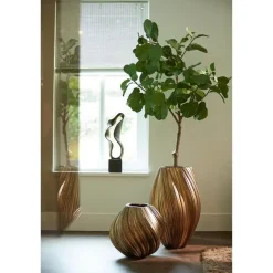 Light & Living Vaas Yatung - Antiek Brons - Ø34cm