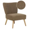 Beliani VAASA - Fauteuil - Bruin - Polyester
