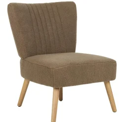 Beliani VAASA - Fauteuil - Bruin - Polyester