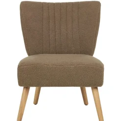 Beliani VAASA - Fauteuil - Bruin - Polyester