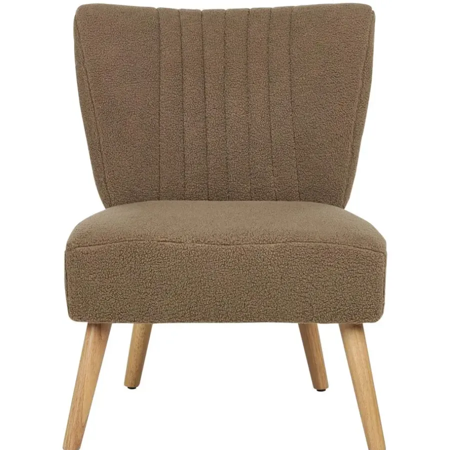 Beliani VAASA - Fauteuil - Bruin - Polyester