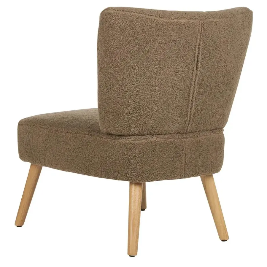 Beliani VAASA - Fauteuil - Bruin - Polyester