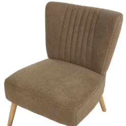 Beliani VAASA - Fauteuil - Bruin - Polyester