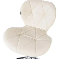 Bureaustoelen|Bureaustoelen-Leen Bakker VALETTA - Bureaustoel - Beige - Kunstleer