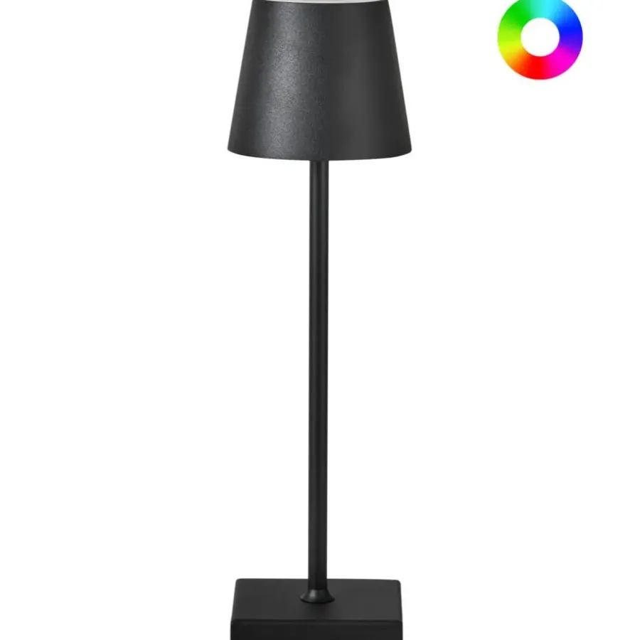 Leen Bakker VALIRA - Tafellamp - Zwart - Aluminium/IJzer