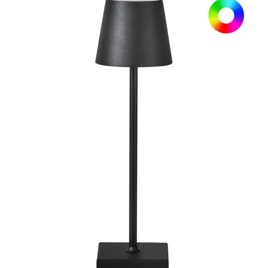 Leen Bakker VALIRA - Tafellamp - Zwart - Aluminium/IJzer