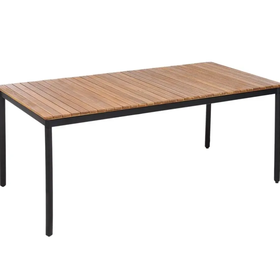 Beliani VALLESE - Tuintafel - Lichthout - 180 x 90 cm - Acaciahout