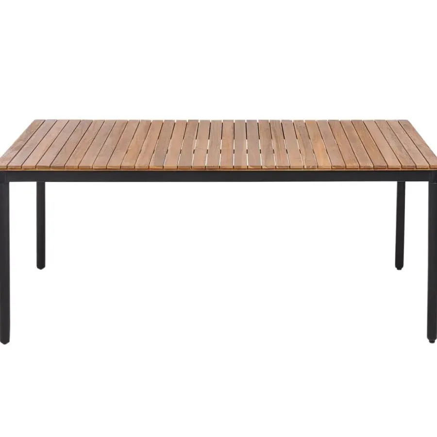 Beliani VALLESE - Tuintafel - Lichthout - 180 x 90 cm - Acaciahout