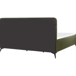 Beliani VALOGNES - Bed - Donkergroen - 180 x 200 cm - Bouclé