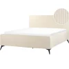 Beliani VALOGNES - Tweepersoonsbed - Beige - 160 x 200 cm - Corduroy
