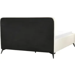 Beliani VALOGNES - Tweepersoonsbed - Beige - 160 x 200 cm - Corduroy