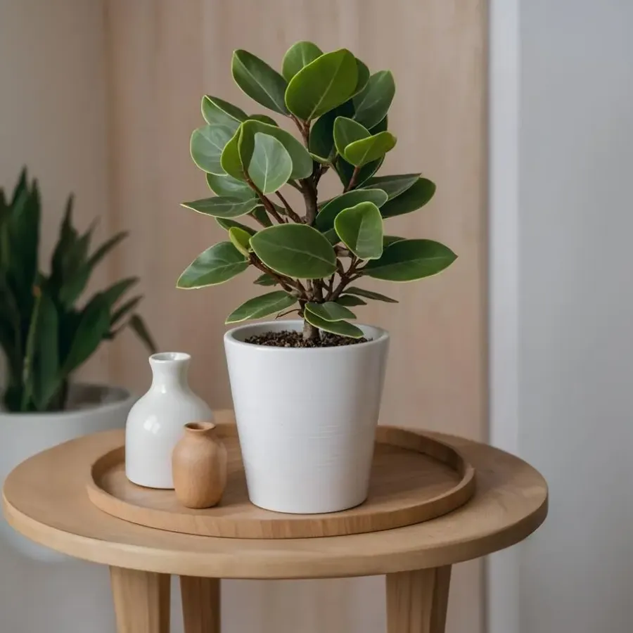 Kamerplanten-Plant in a Box Varkensboom - Clusia rosea 'Princess' - Hoogte 50-60cm - ⌀17cm