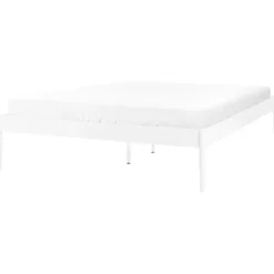Beliani VAURS - Tweepersoonsbed - Wit - 140 x 200 cm - Staal
