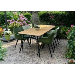 Tuintafels-Van der Garde Tuinmeubelen - Premium VDG Bella tuintafel - teakhout - 220x95 cm