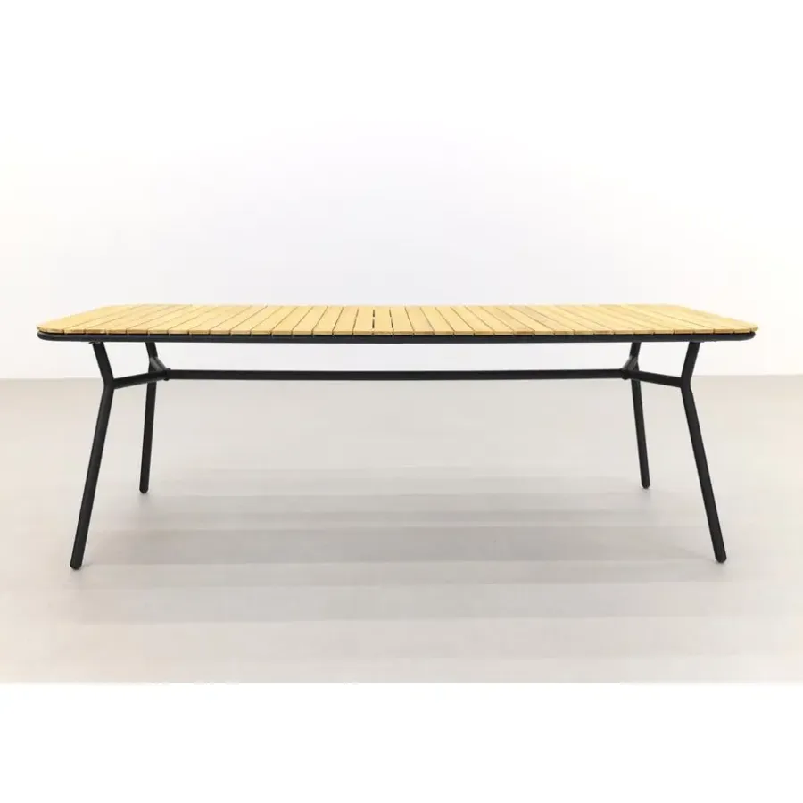 Tuintafels-Van der Garde Tuinmeubelen - Premium VDG Bella tuintafel - teakhout - 220x95 cm