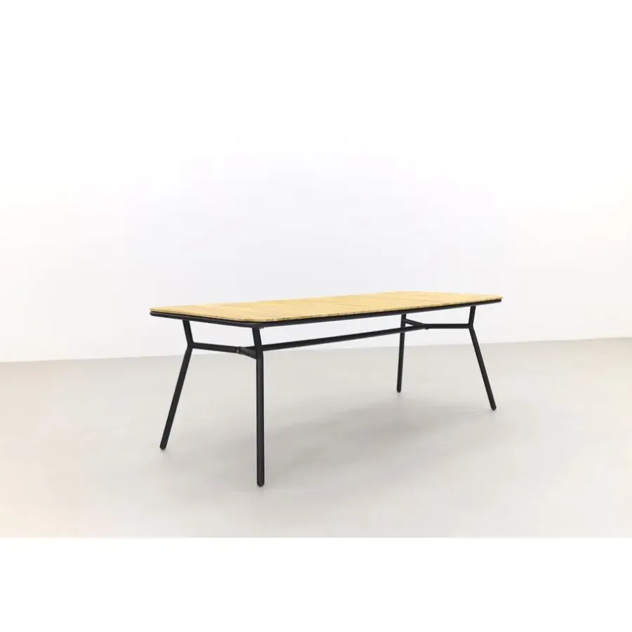 Tuintafels-Van der Garde Tuinmeubelen - Premium VDG Bella tuintafel - teakhout - 220x95 cm