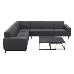 Loungesets-ZITT Outdoor VDG Boavista/Royalty Sunbrella loungeset - Sooty - 5-delig