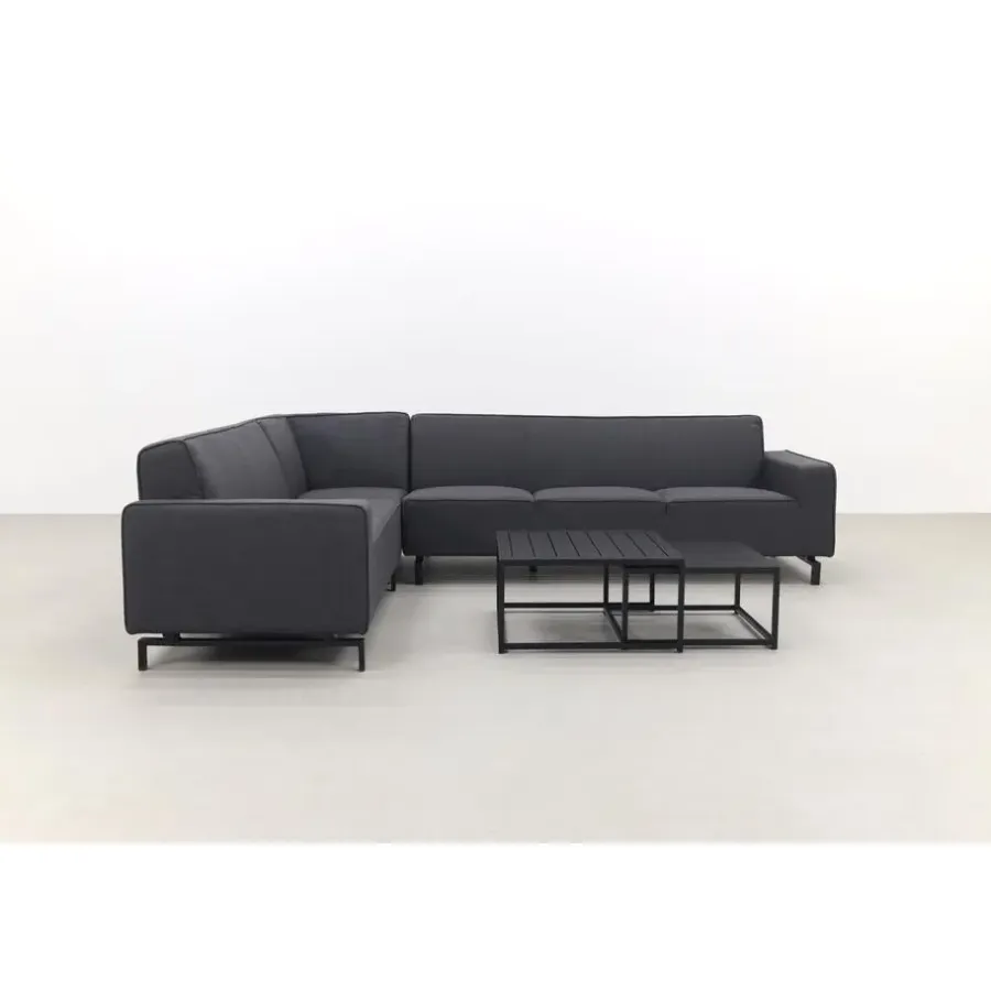 Loungesets-ZITT Outdoor VDG Boavista/Royalty Sunbrella loungeset - Sooty - 5-delig