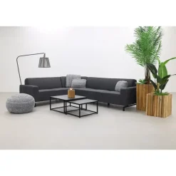 Loungesets-ZITT Outdoor VDG Boavista/Royalty Sunbrella loungeset - Sooty - 5-delig