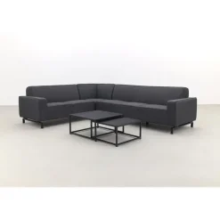 Loungesets-ZITT Outdoor VDG Boavista/Royalty Sunbrella loungeset - Sooty - 5-delig