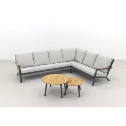 Loungesets-Van der Garde Tuinmeubelen - Premium VDG Santos/Mindo loungeset - loungebank - antraciet