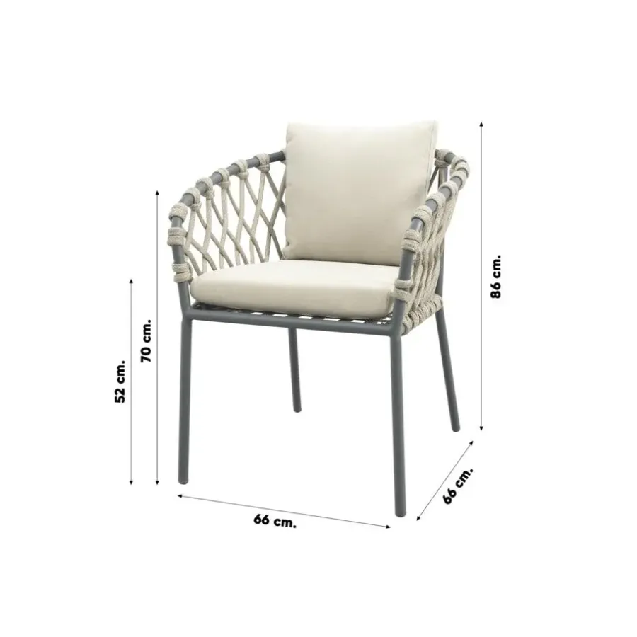 Van der Garde Tuinmeubelen - Premium VDG Sara/Nola tuinset 160x90 cm