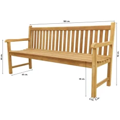 Tuinbanken-Livingfurn VDG Teak houten tuinbank Bison - 180 cm