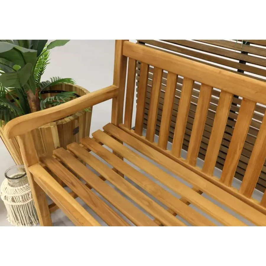 Tuinbanken-Livingfurn VDG Teak houten tuinbank Bison - 180 cm