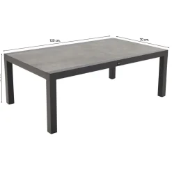 Loungesets-Van der Garde Tuinmeubelen - Premium VDG Viento/Atlanta hoek loungeset (4-delig) - Royal Grey/Antraciet