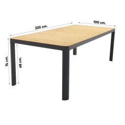 Van der Garde Tuinmeubelen - Premium Vdgarde Premium - General tuintafel 220x100cm.