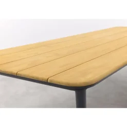Tuintafels-Van der Garde Tuinmeubelen - Premium Vdgarde Premium Alaska tuintafel - teak/alu - antraciet - 270x100 cm