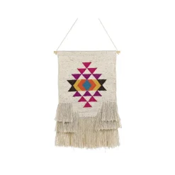 Wandkleden-Beliani VEHARI - Wanddecoratie - Beige - Katoen