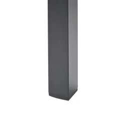 Tuintafels-Beliani VERNIO - Tuintafel - Zwart - 90 x 180 cm - Aluminium
